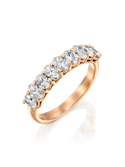 Oval Cut 9 Stone Ring