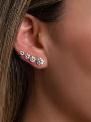 Classic Solitaire Earrings