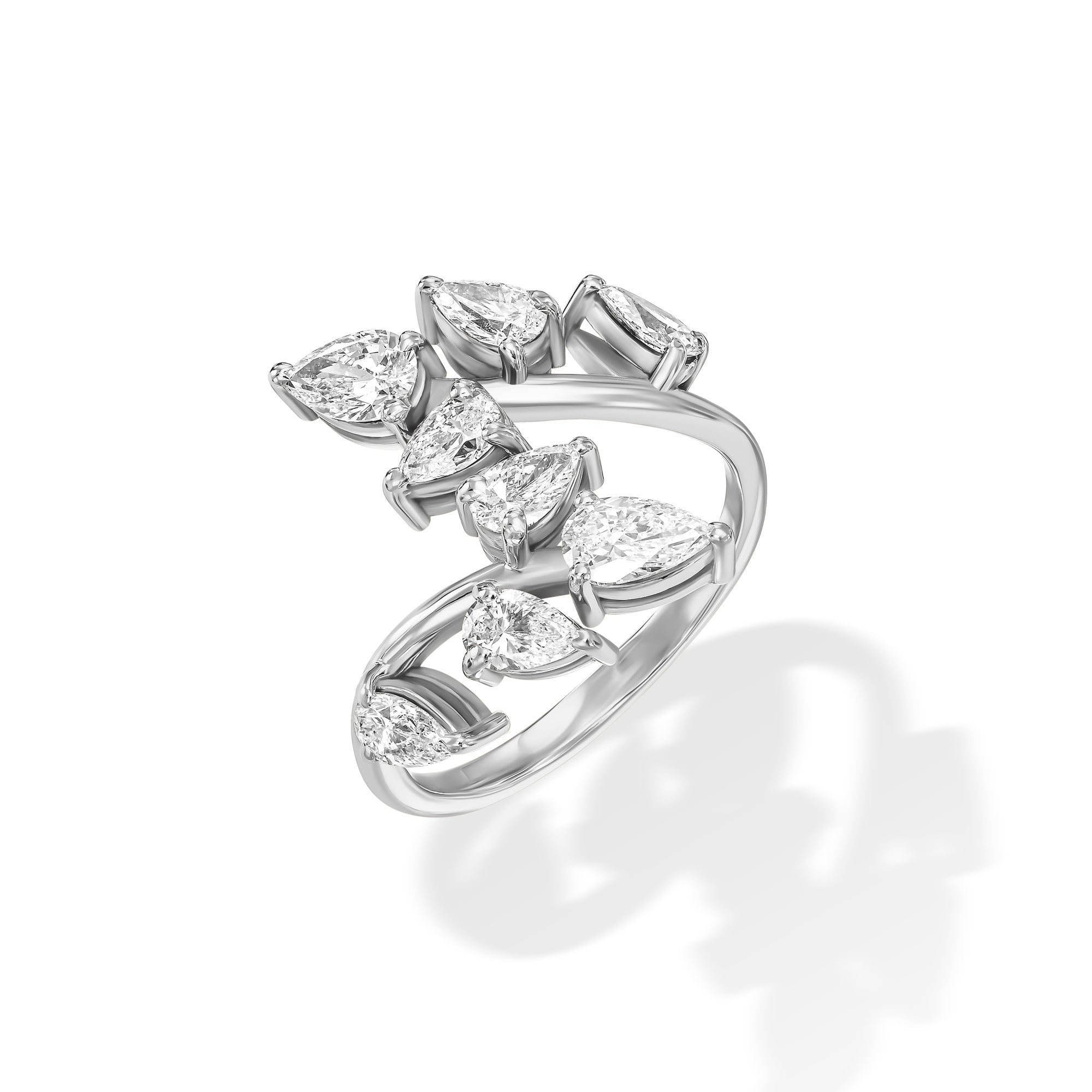 Open pear shape Ring