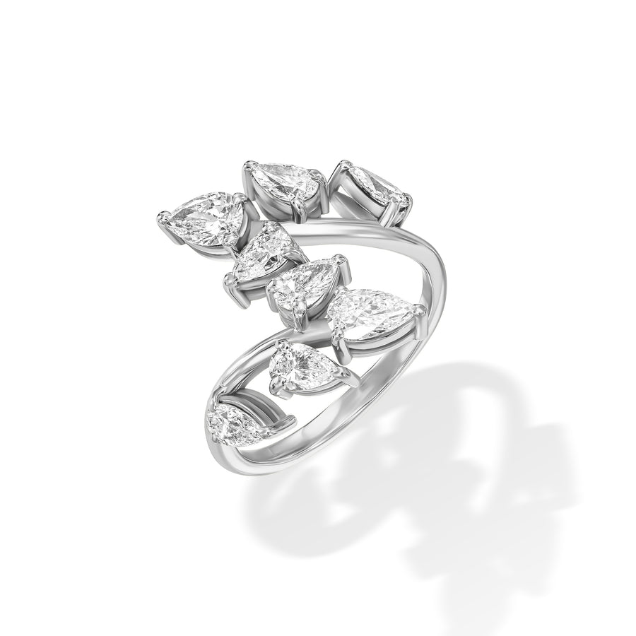Open pear shape Ring