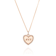 Engraved heart necklace