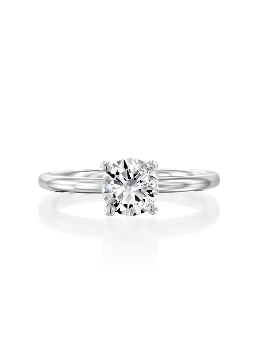 Classic Round Cut Engagement Ring