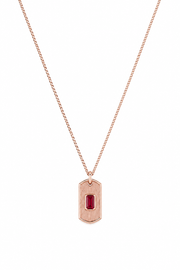 Letter Plate Necklace For Men