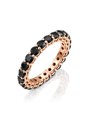 Black Diamonds Eternity Ring