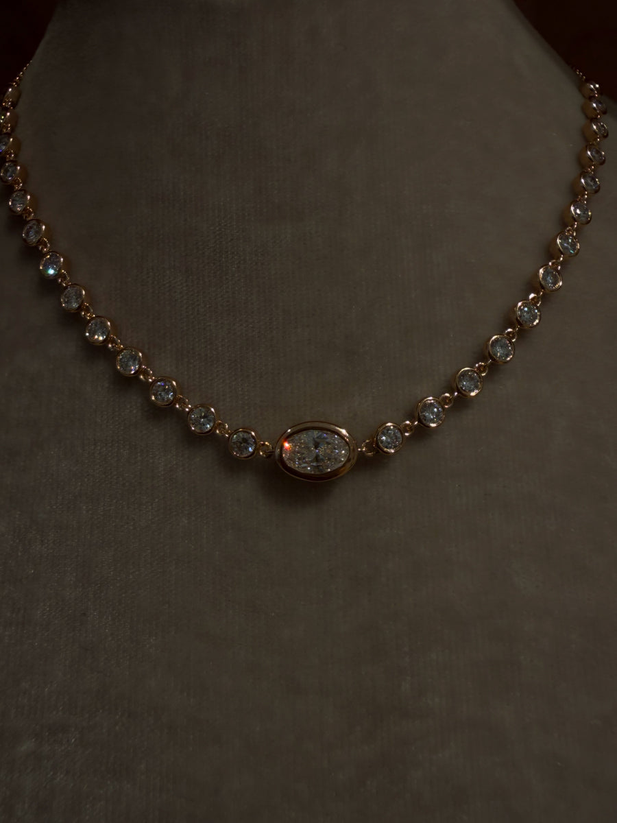 Oval Choker Necklace