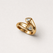 Heart snake ring