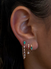 Emerald Chain Earring