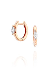 Classic Marquise Hoop Earrings