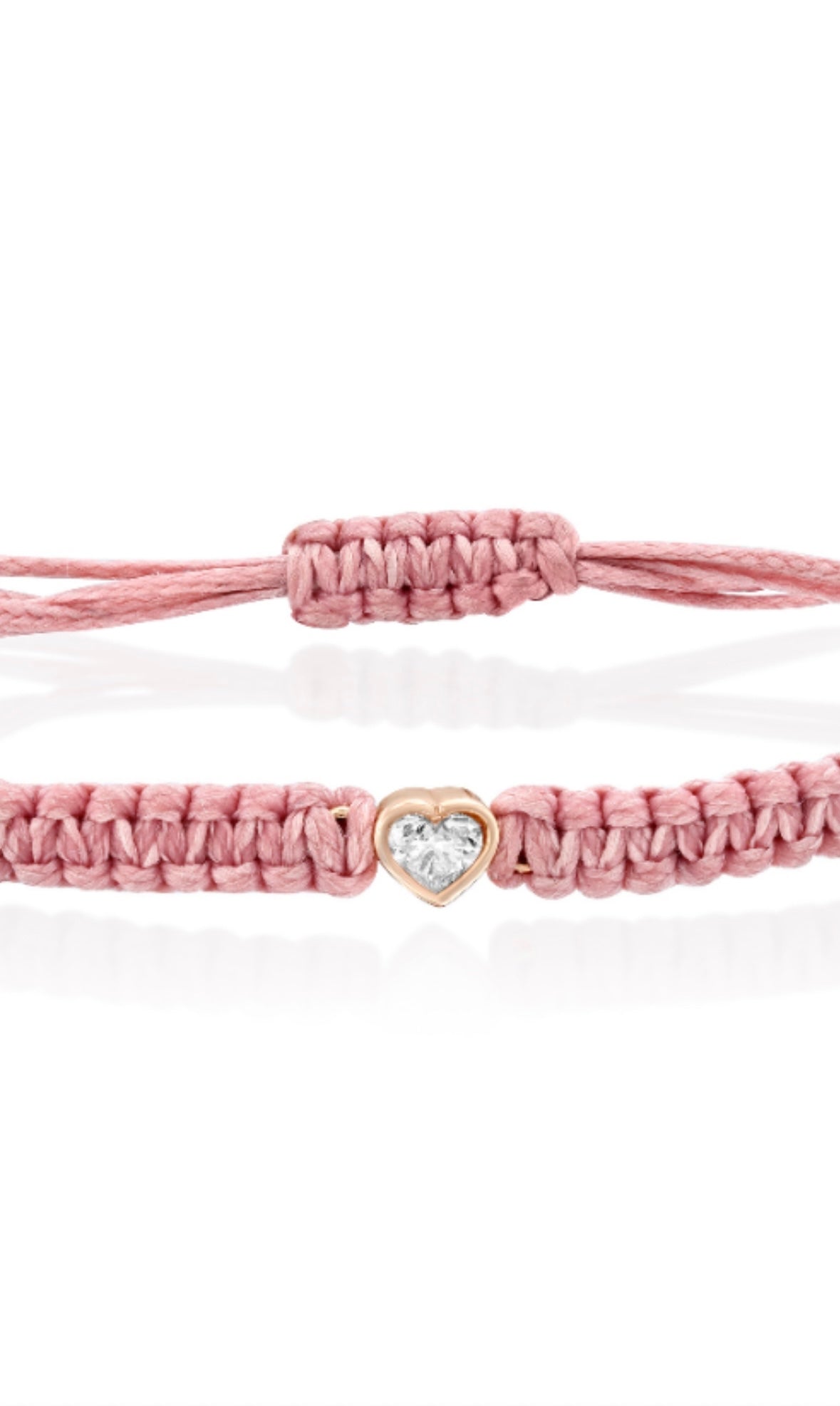 Braided Cord Heart Bracelet