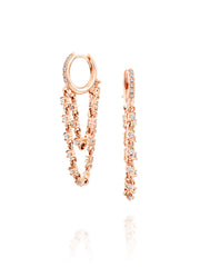 Double Chain Hoop Earring