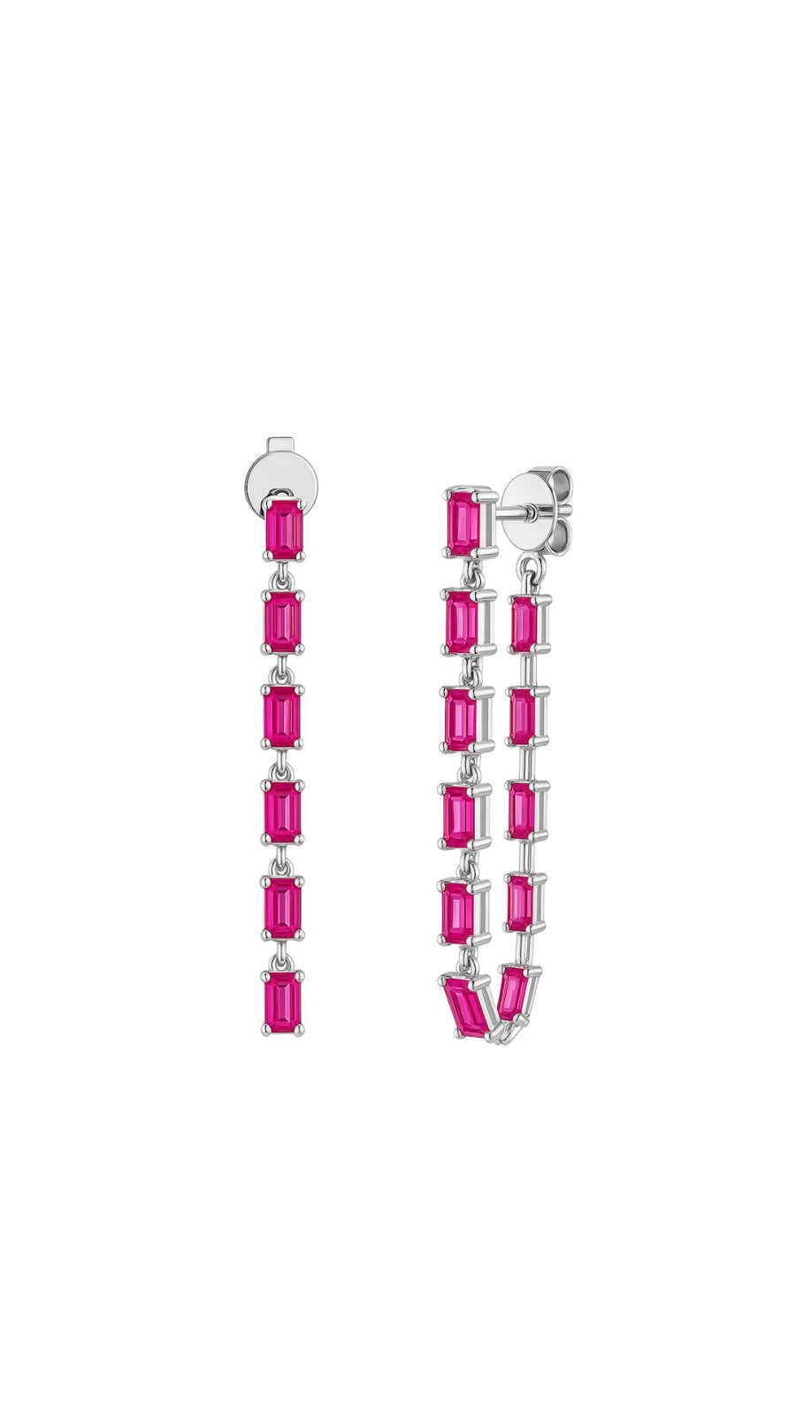 Sapphire chain Earring