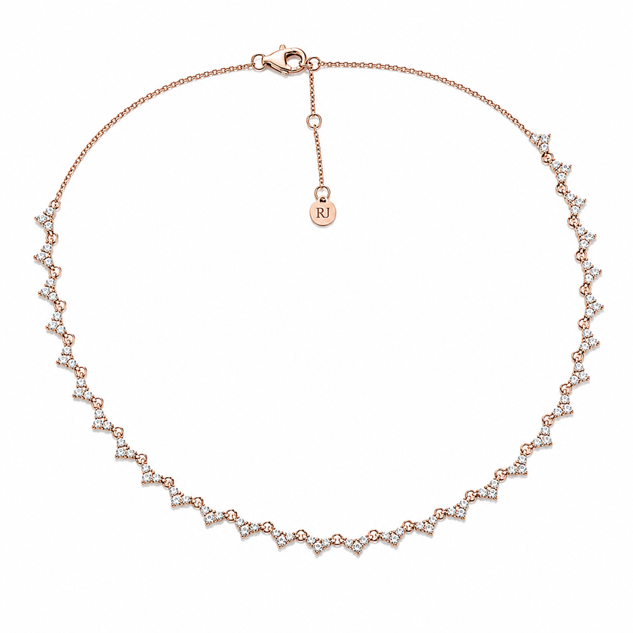 Crown Tennis Necklace