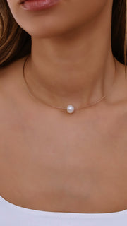 Round Pearl Necklace