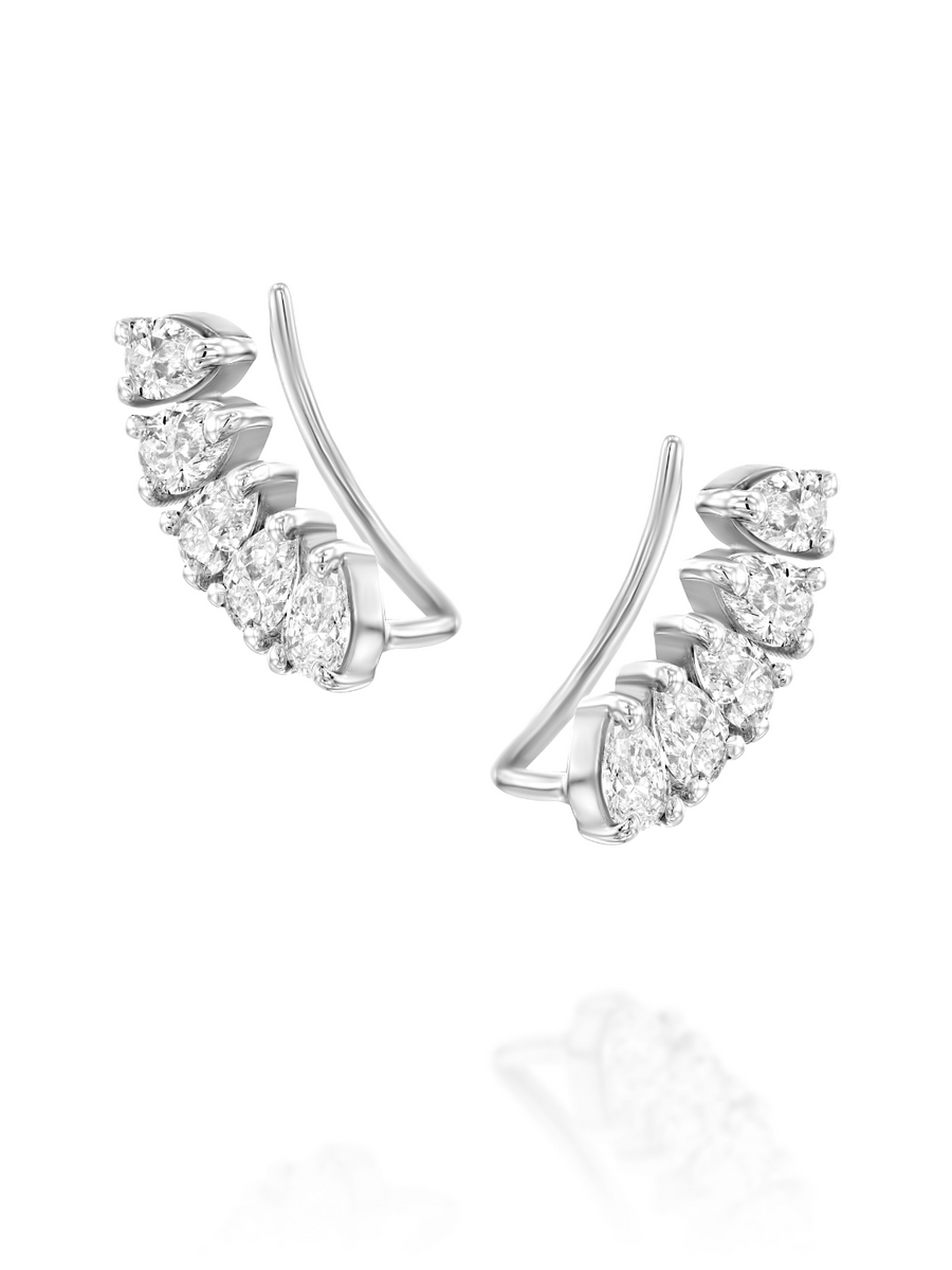 Pear Shape Climbing Earring