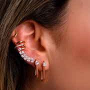 Pear Shape Climbing Earring