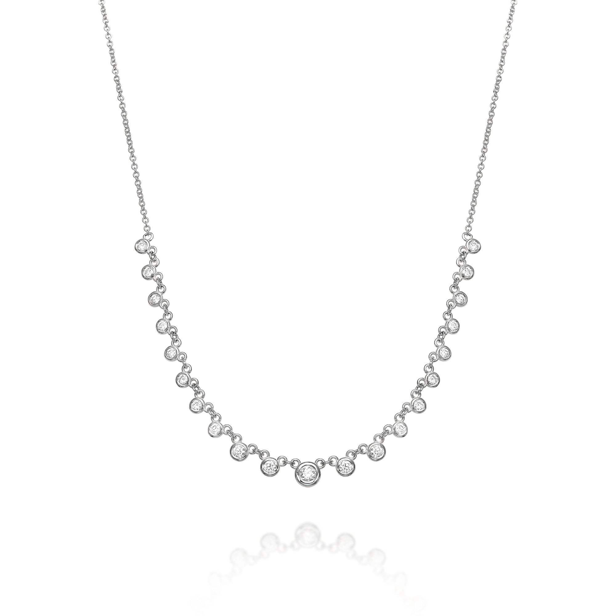 Degrada diamond necklace