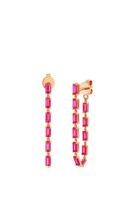Sapphire chain Earring