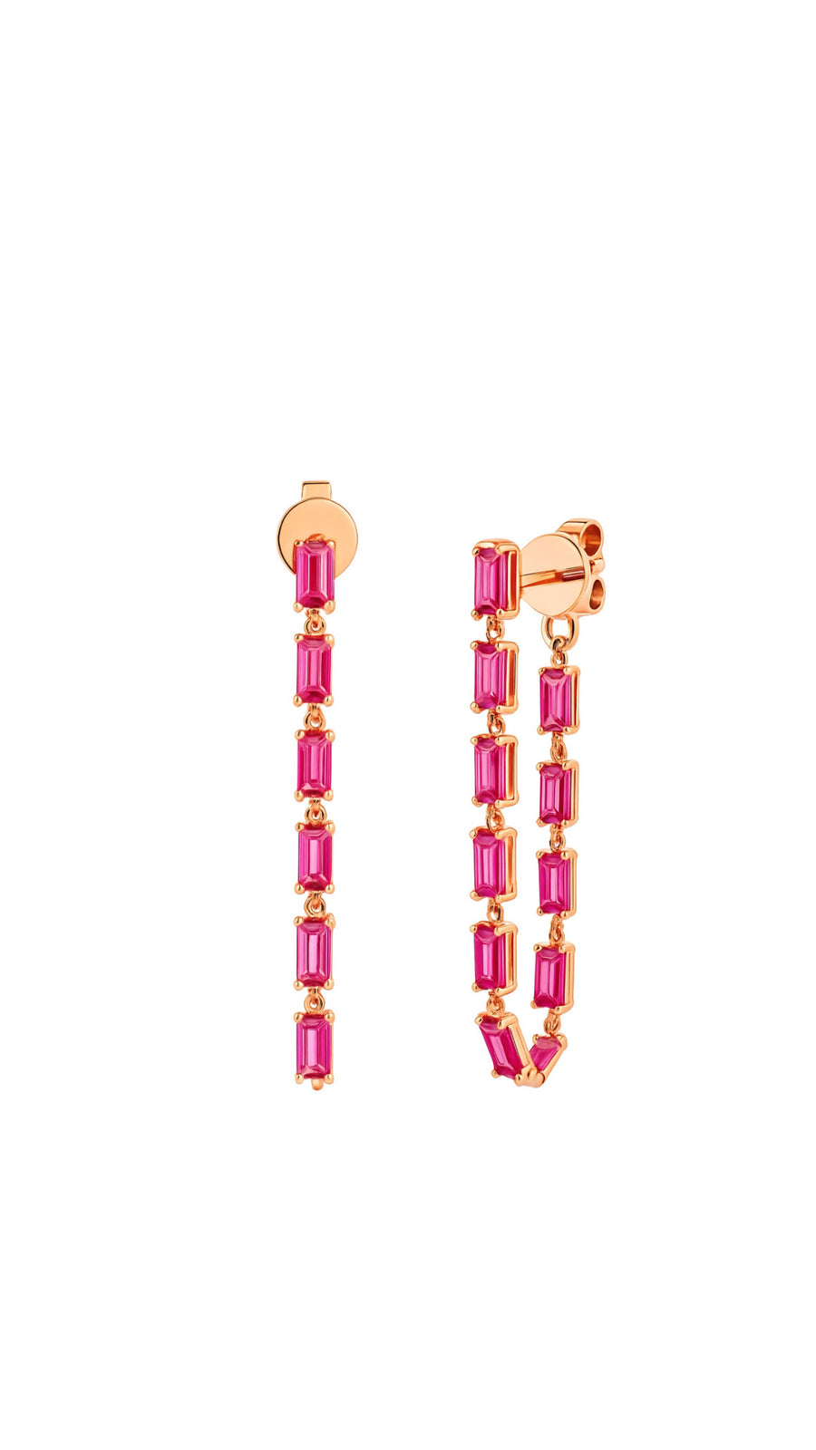 Sapphire chain Earring