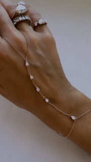 Pear shpe Bracelet Hand Chain