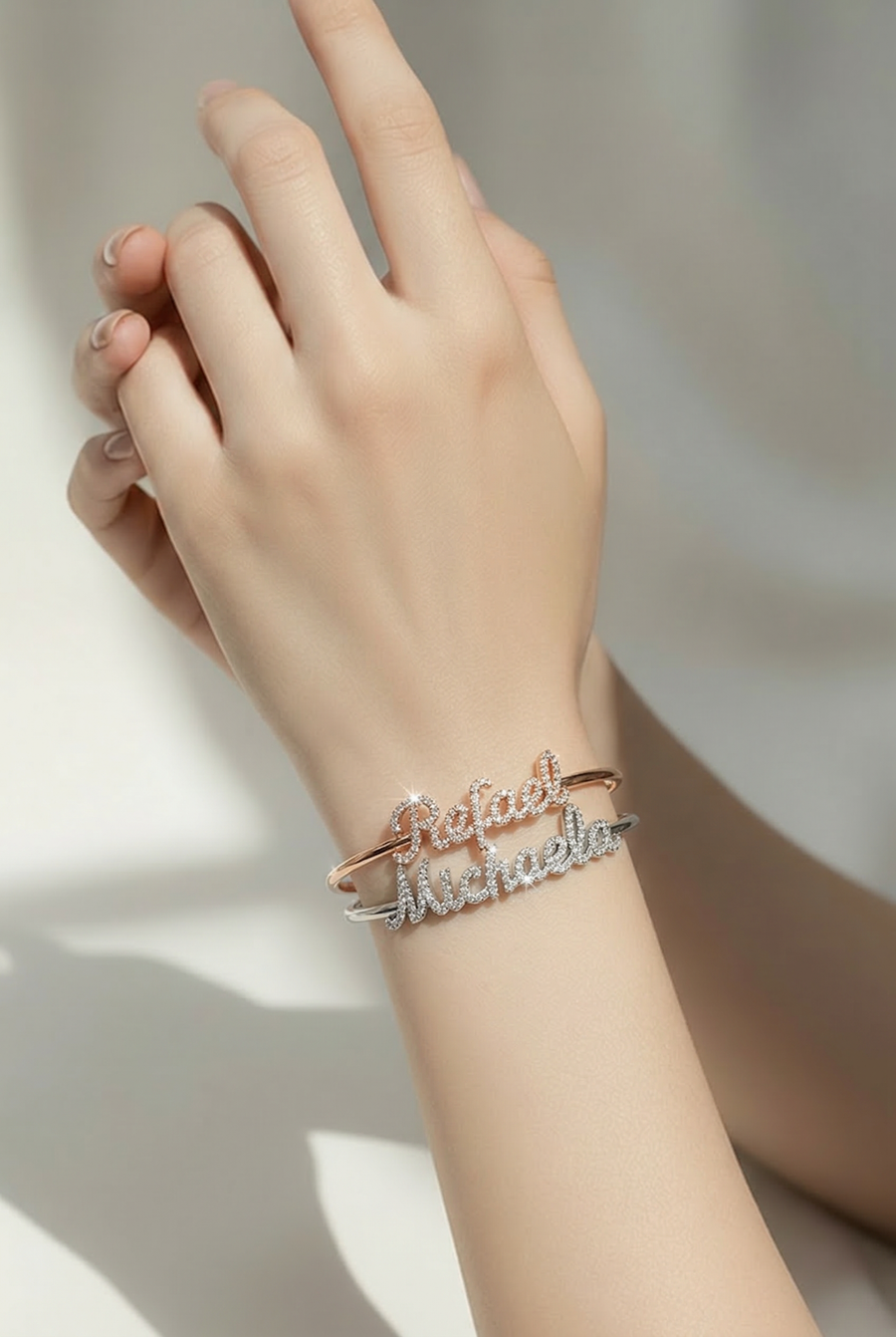 Name Bangel Bracelet