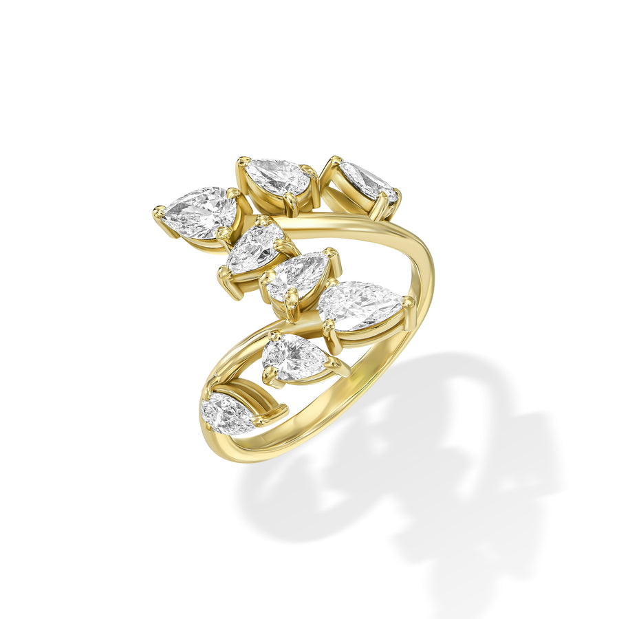 Open pear shape Ring