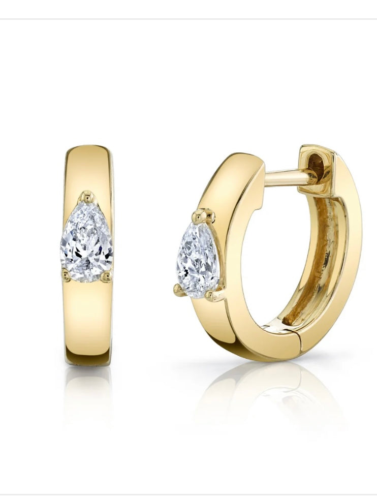 Classic Marquise Hoop Earring