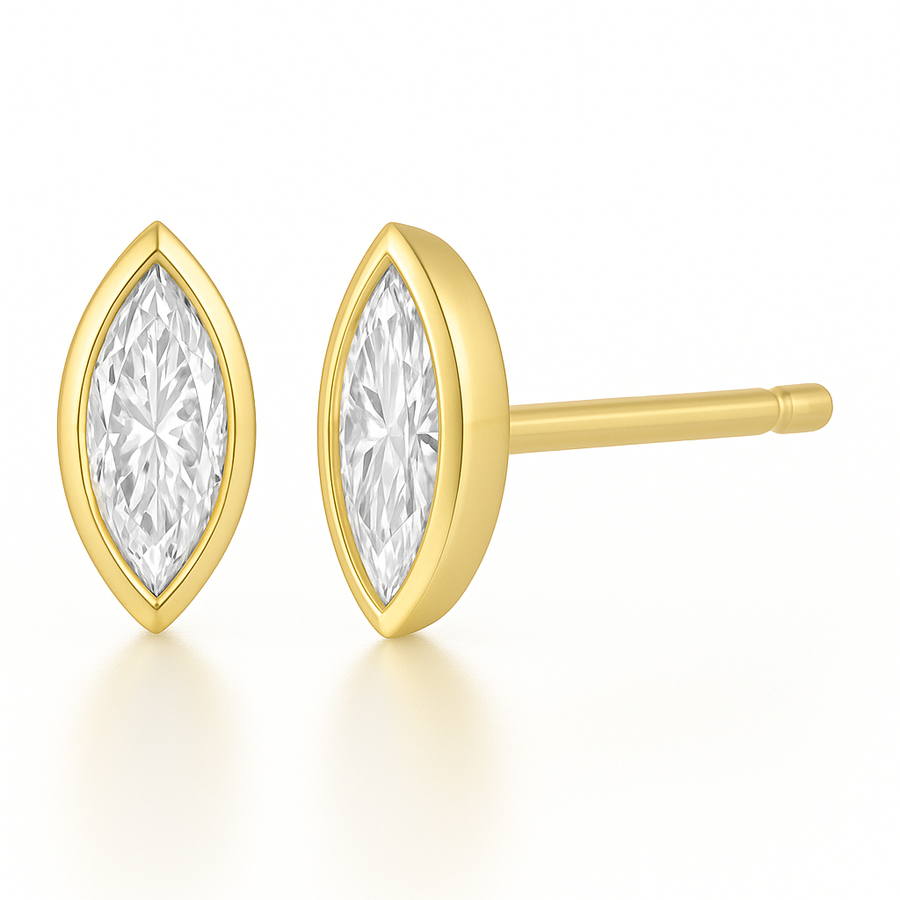 Mq bezel earring