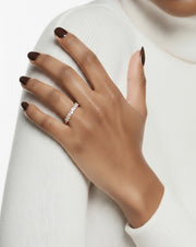 9 pear shape stones ring