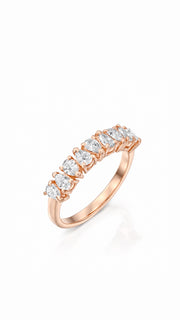 9 pear shape stones ring