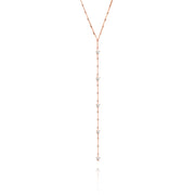 Heart tie necklace