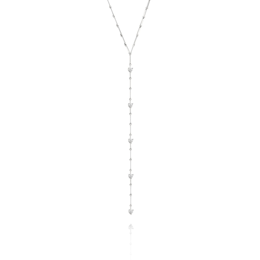 Heart tie necklace