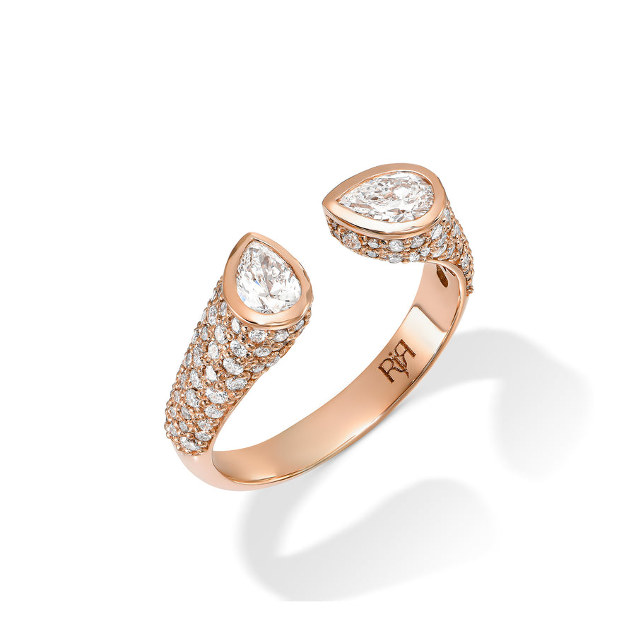 Diamonds Pear Seal Ring