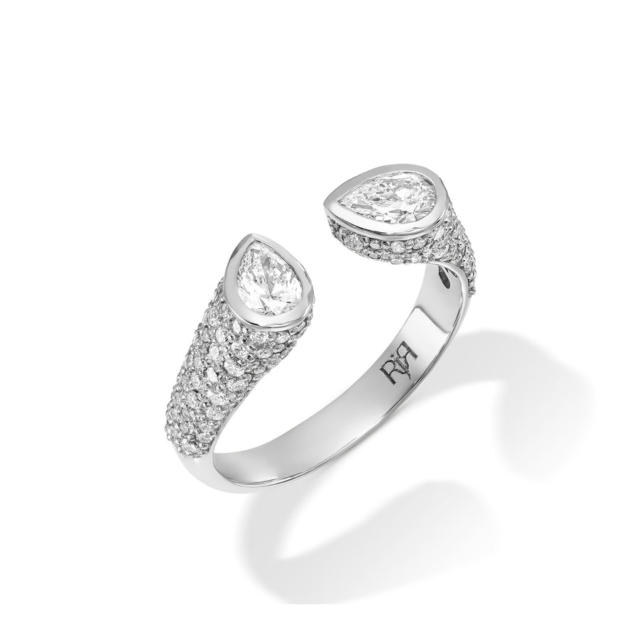 Diamonds Pear Seal Ring