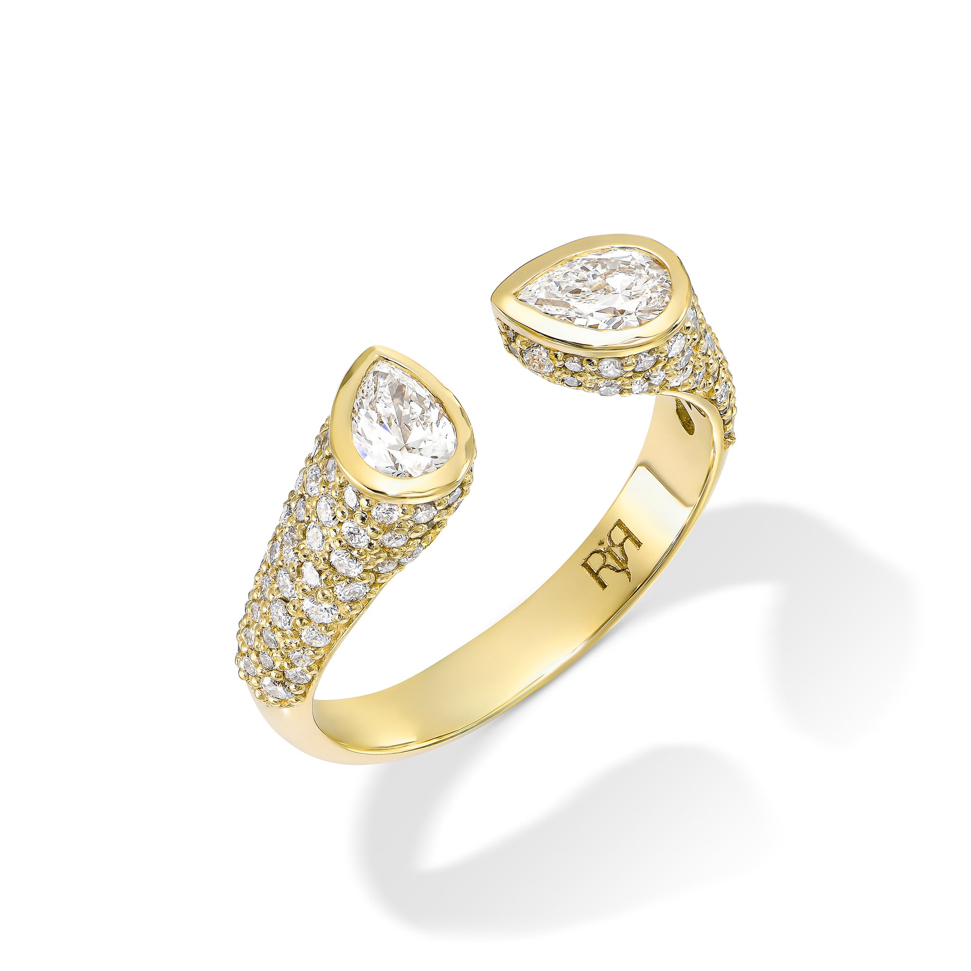 Diamonds Pear Seal Ring