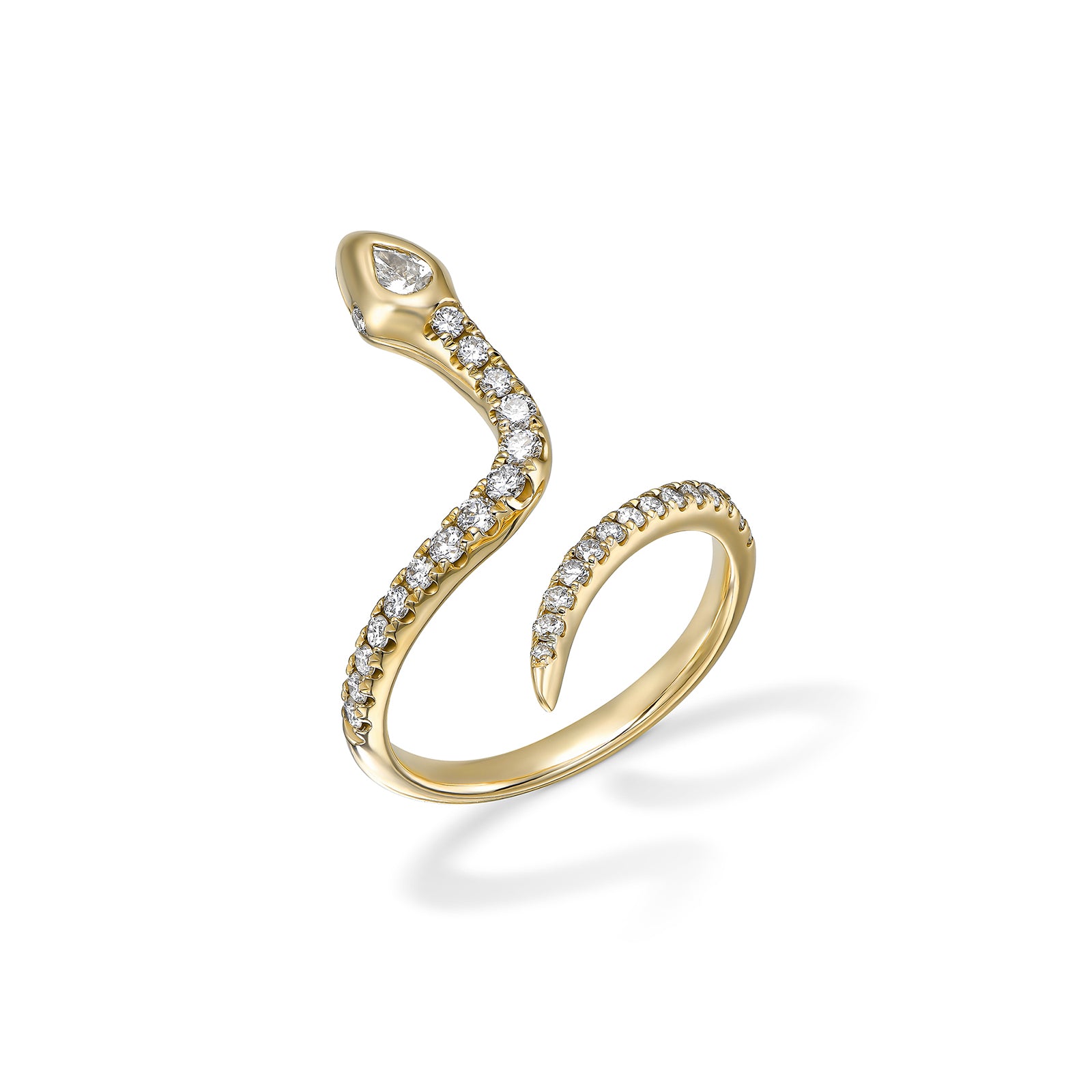 Pear Snake Ring