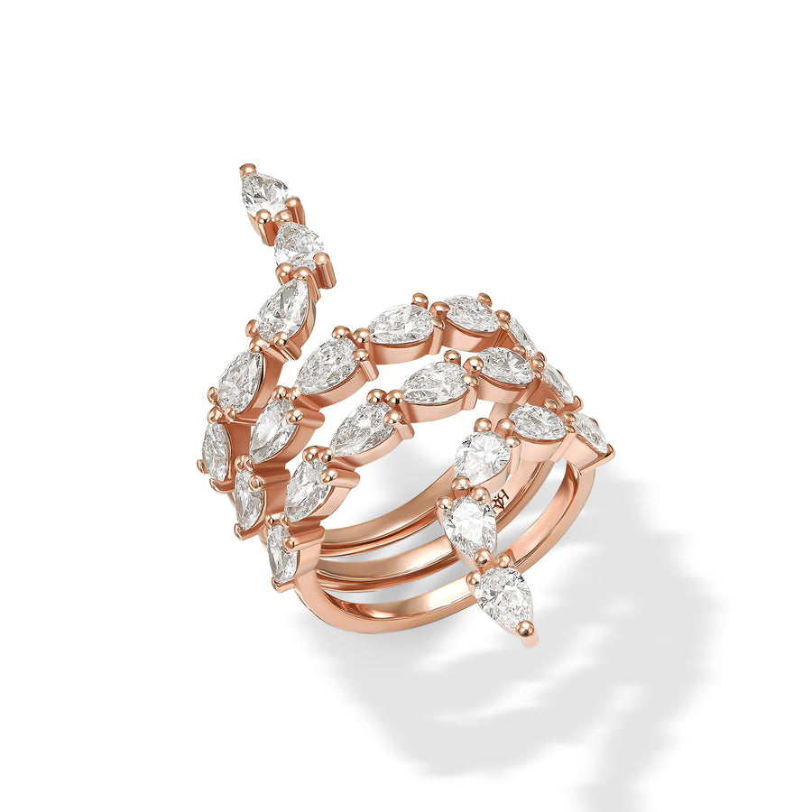 Pear Snake Ring