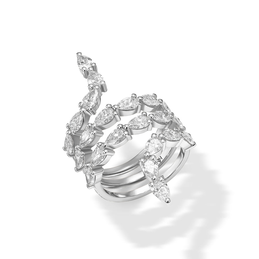Pear Snake Ring