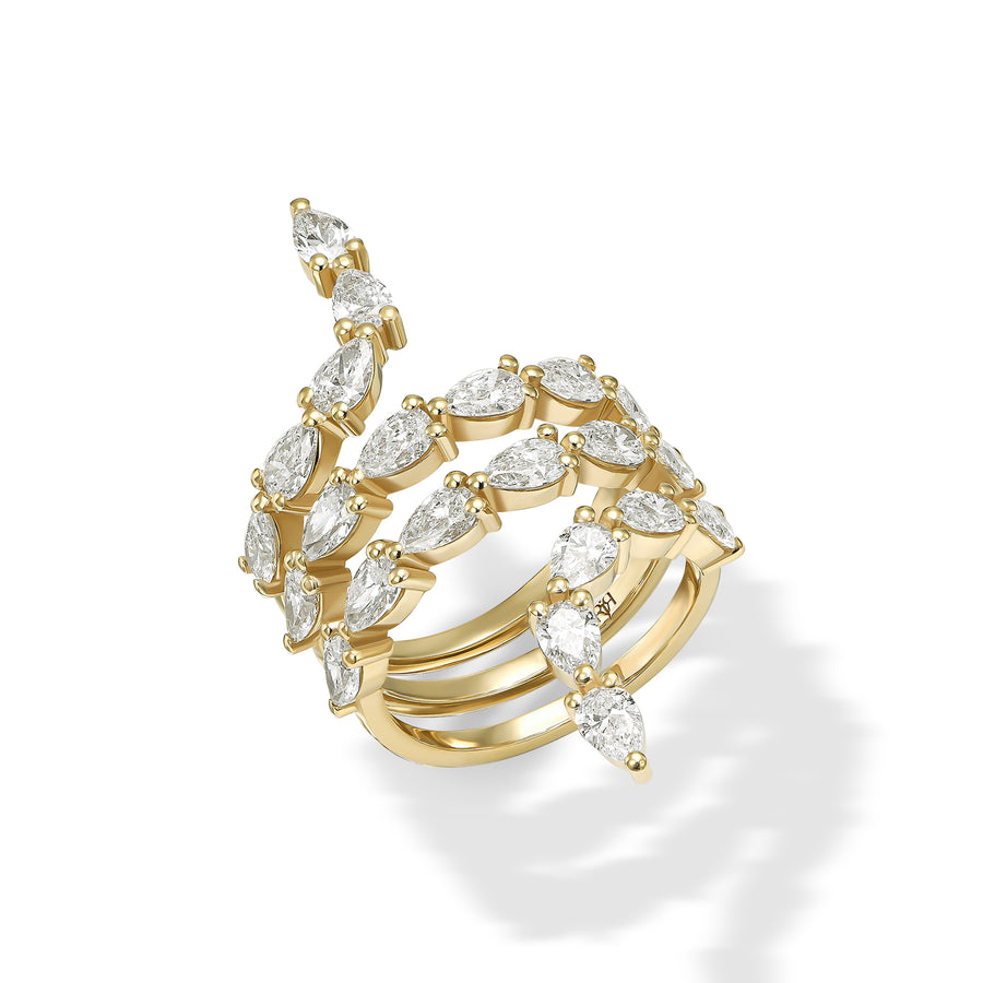 Pear Snake Ring