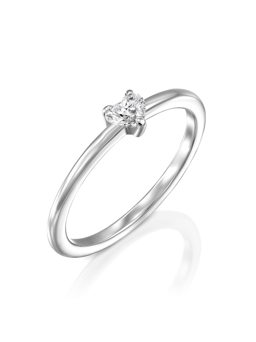 Heart Row Ring