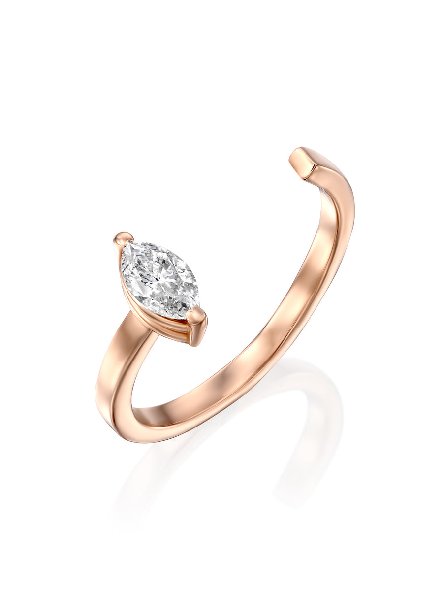 Marquise Open Ring